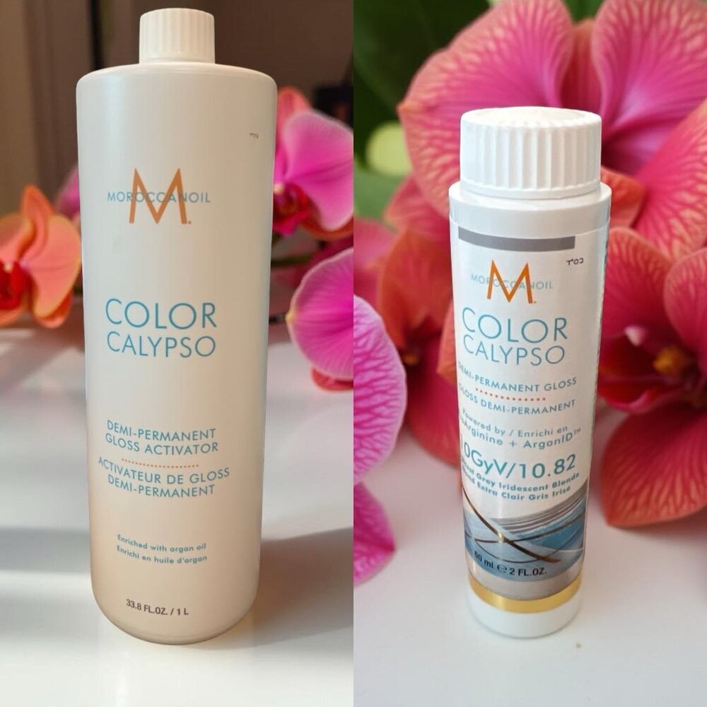 Moroccanoil Color Calypso Demi Permanent Gloss 10GyV/10.82 & Activator